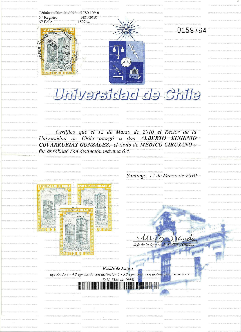 Título de Médico Cirujano