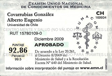 2° lugar en EUNACOM — percentil 99,5%